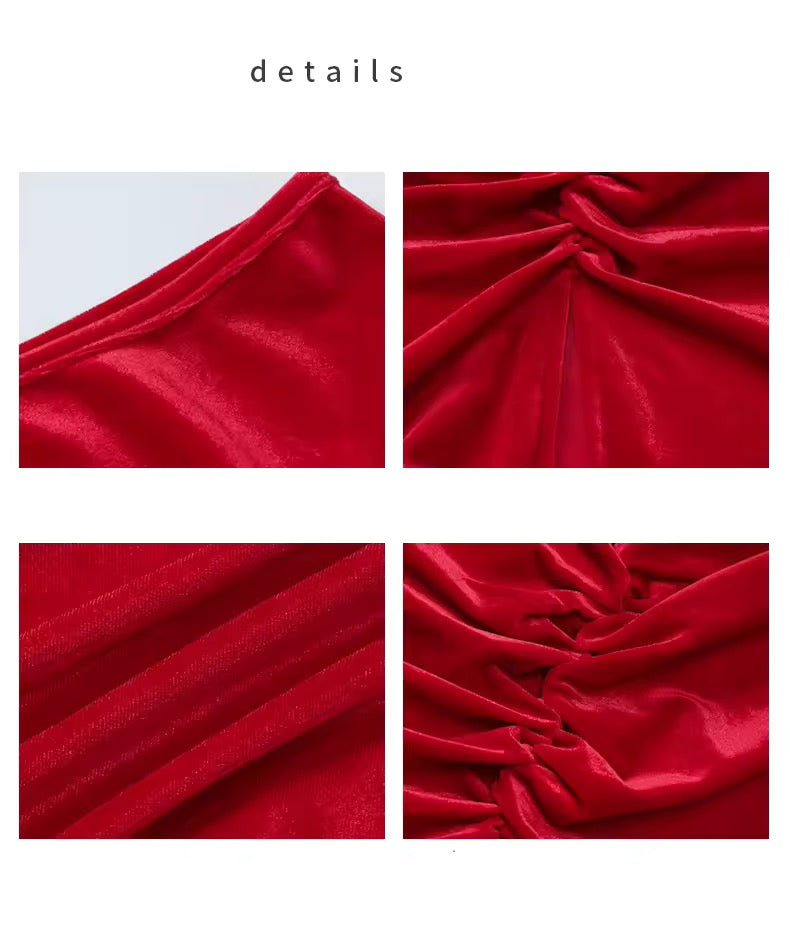 Vestido Velvet Cut Out