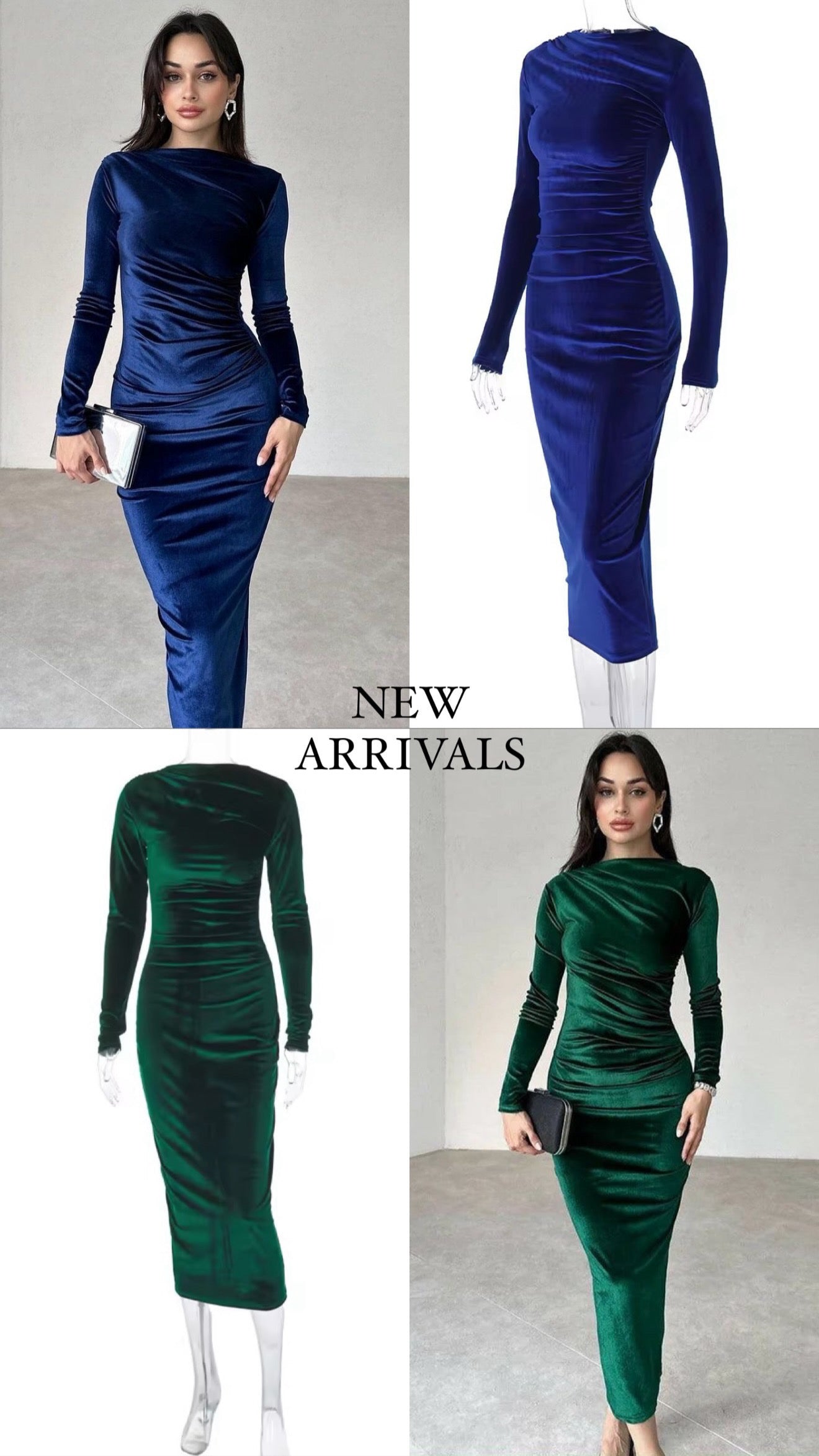 Terciopelo Manga Larga