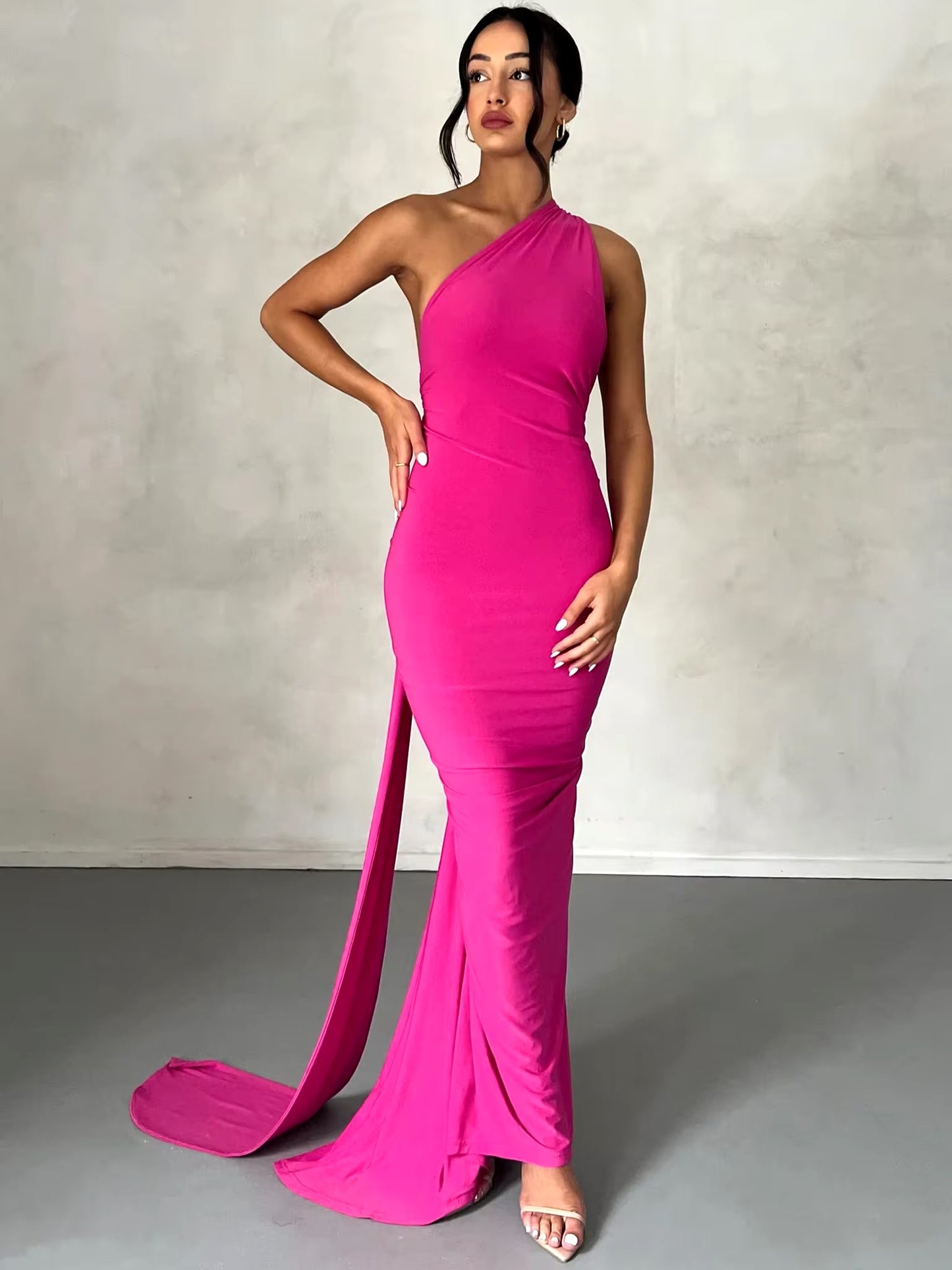 Vestido rosa backless