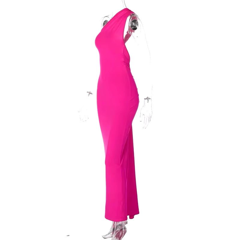 Vestido rosa backless