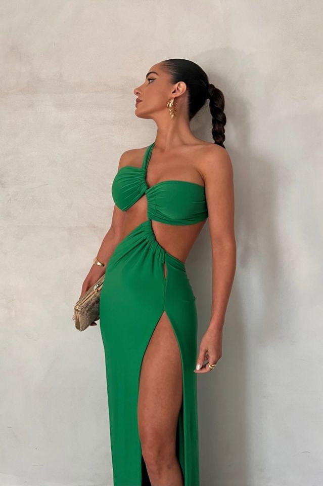 Vestido Verde Cut Out