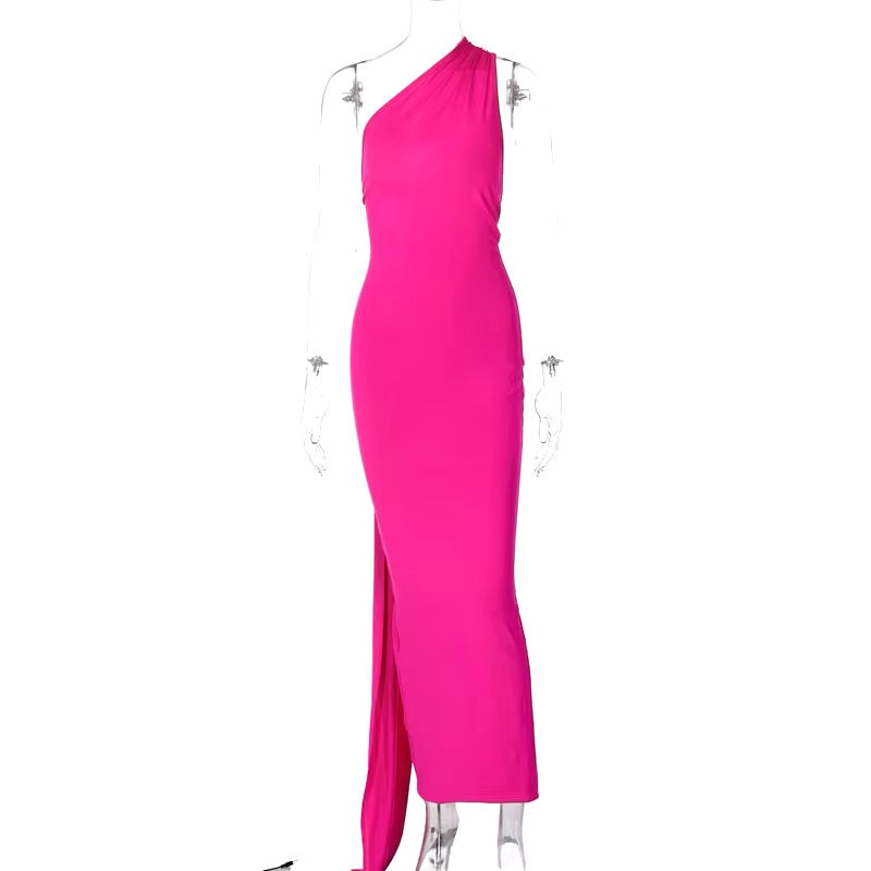 Vestido rosa backless