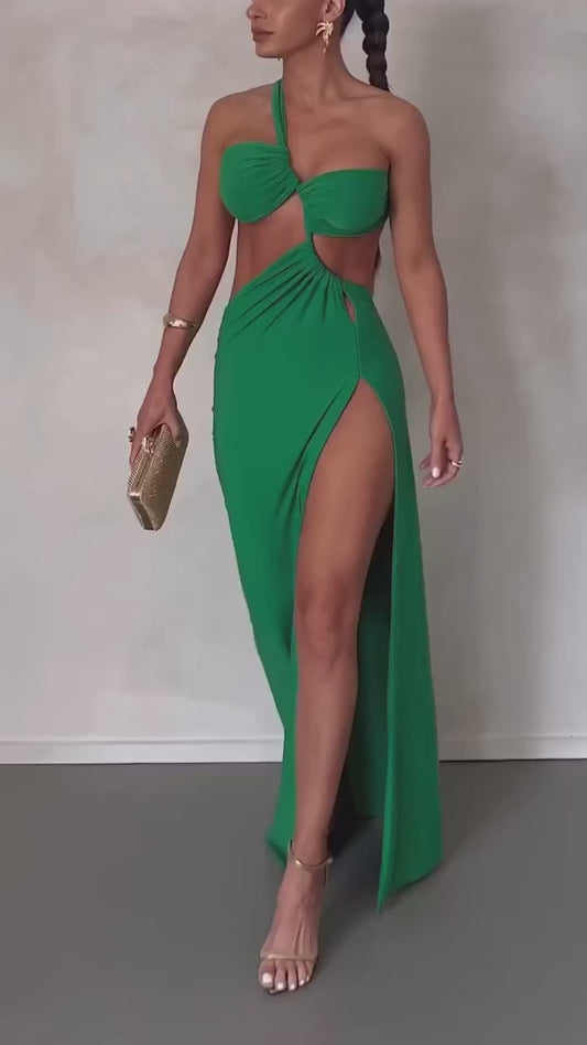 Vestido Verde Cut Out